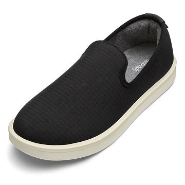 Beige / Black Allbirds Wool Lounger Woven Men's Slip On Shoes | AU1087EB