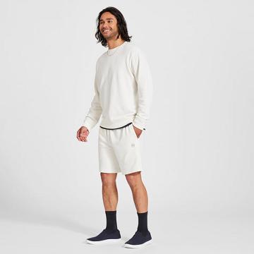 Beige / White Allbirds R&R Sweat Men's Shorts | AU1300BE