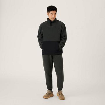 Black Allbirds Fluff Fleece Men's Pants | AU1316IL