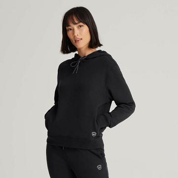 Black Allbirds R&R Women's Hoodie | AU1782PJ