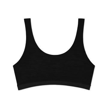 Black Allbirds Trino® Bralette Women's Underwear | AU1730PJ