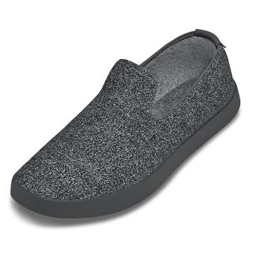 Black / Grey Allbirds Wool Loungers Men's Slip On Shoes | AU1099AU