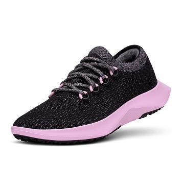 Black / Pink Allbirds Tree Dasher 2 Men's Running Shoes | AU1195NW