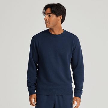 Blue Allbirds R&R Sweat Men's Shirts | AU1308HA