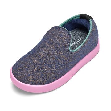 Blue Allbirds Smallbirds Wool Loungers Kids' Slip On Shoes | AU1874CT