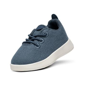 Blue Allbirds Smallbirds Wool Runner Kids' Sneakers | AU1861OK