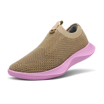 Brown / Pink Allbirds Tree Dasher Relay Men's Slip On Shoes | AU1117NW