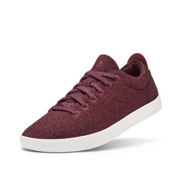 Burgundy Allbirds Wool Pipers Men's Sneakers | AU1028PJ