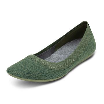 Green Allbirds Wool Breezers Women's Flat Shoes | AU1679OK