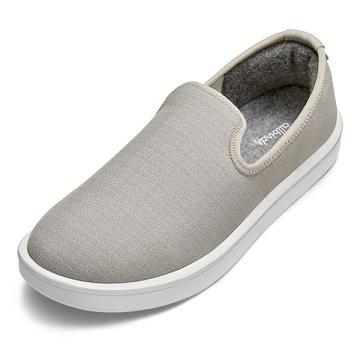 Grey Allbirds Wool Lounger Woven Men's Slip On Shoes | AU1086RV