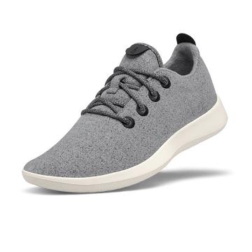 Grey / White Allbirds Wool Runner Men's Sneakers | AU1063QM