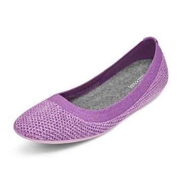 Purple Allbirds Tree Breezers Lux Women's Flat Shoes | AU1664BE