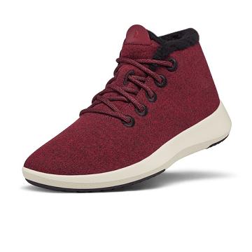 Red Allbirds Wool Runner-up Mizzle Fluffs Men's Waterproof Shoes | AU1235AH