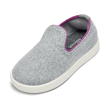 Silver Allbirds Smallbirds Wool Loungers Kids' Slip On Shoes | AU1873VR