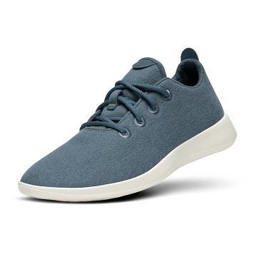 Silver / White Allbirds Wool Runner Men's Sneakers | AU1064MQ