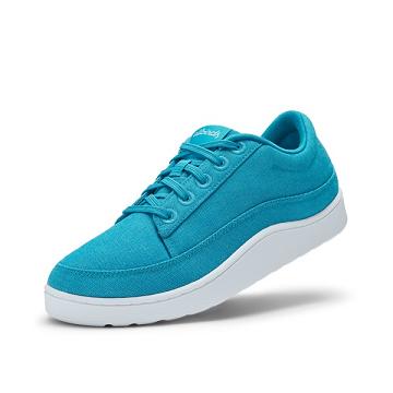 Turquoise Allbirds Canvas Pacers Men's Sneakers | AU1002PJ