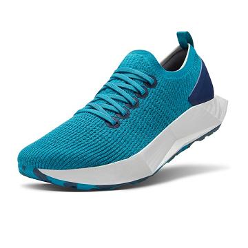 Turquoise Allbirds Tree Flyers Men's Running Shoes | AU1179GS