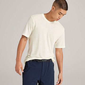 White Allbirds Sea Men's T Shirts | AU1285DF