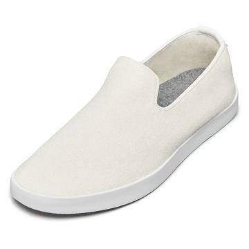 White Allbirds Wool Loungers Men's Slip On Shoes | AU1093VR