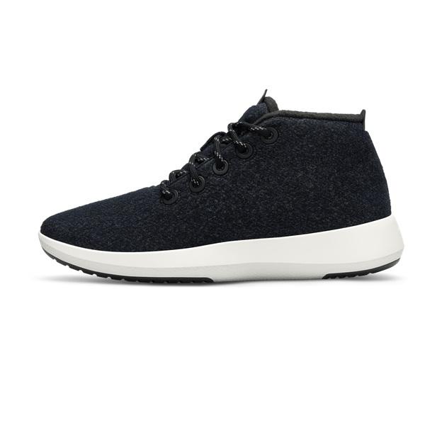 Beige / Black Allbirds Wool Runner-up Mizzles Men's High Tops | AU1228KO