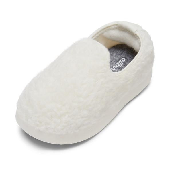 Beige / White Allbirds Smallbirds Wool Loungers Kids\' Slip On Shoes | AU1870MQ