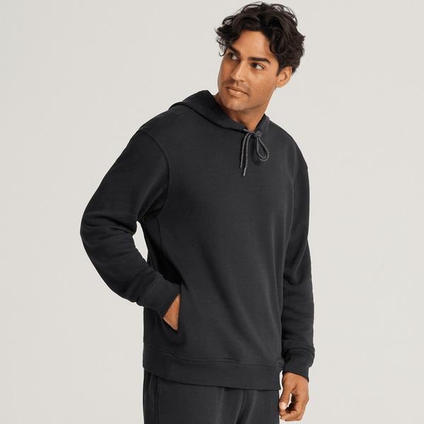 Black Allbirds R&R Men\'s Hoodie | AU1334HA