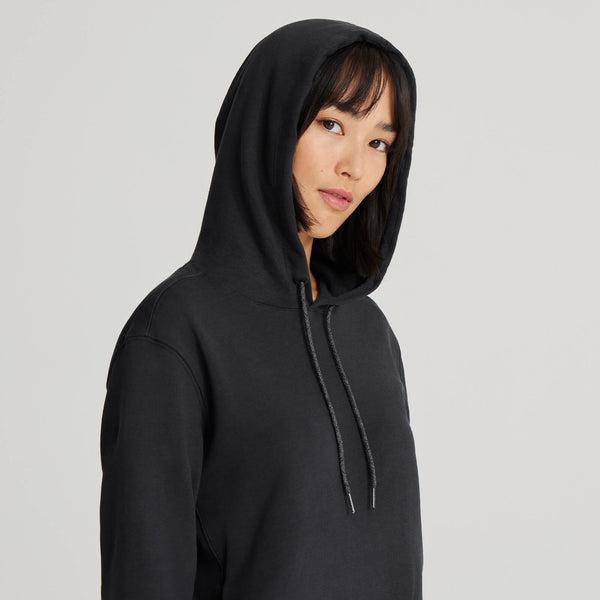 Black Allbirds R&R Women's Hoodie | AU1782PJ