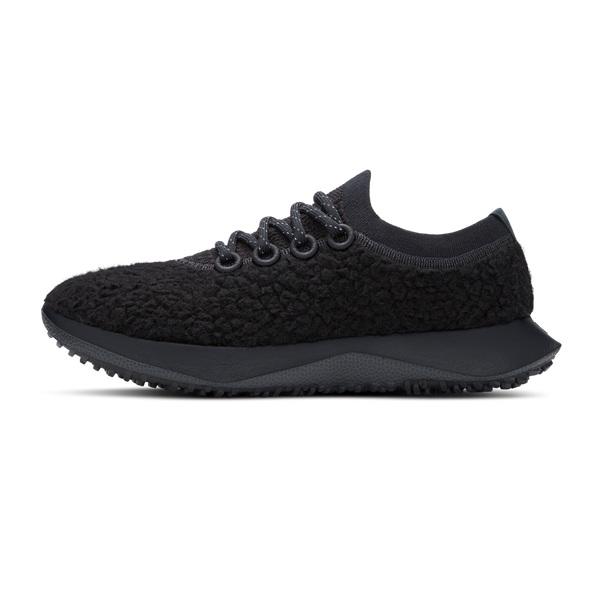 Black Allbirds Wool Dasher Fluffs Men's Running Shoes | AU1127GS