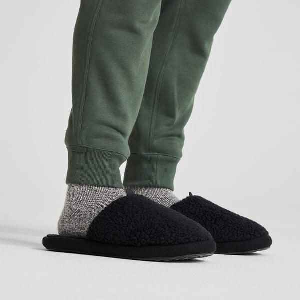 Black Allbirds Wool Dwellers Men's Slippers | AU1081OK