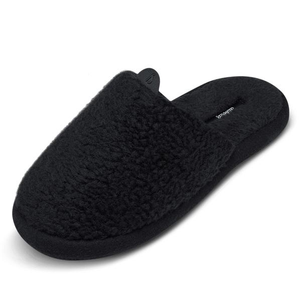 Black Allbirds Wool Dwellers Men\'s Slippers | AU1081OK