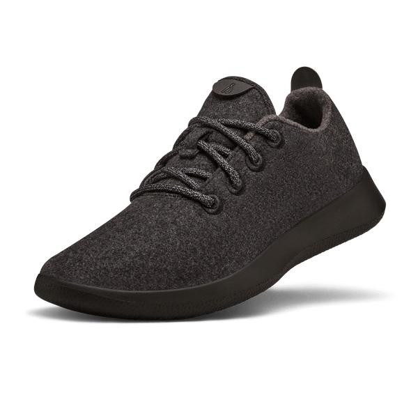 Black Allbirds Wool Runner Men\'s Sneakers | AU1068CT