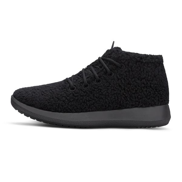 Black Allbirds Wool Runner-up Fluffs Men's High Tops | AU1223VR