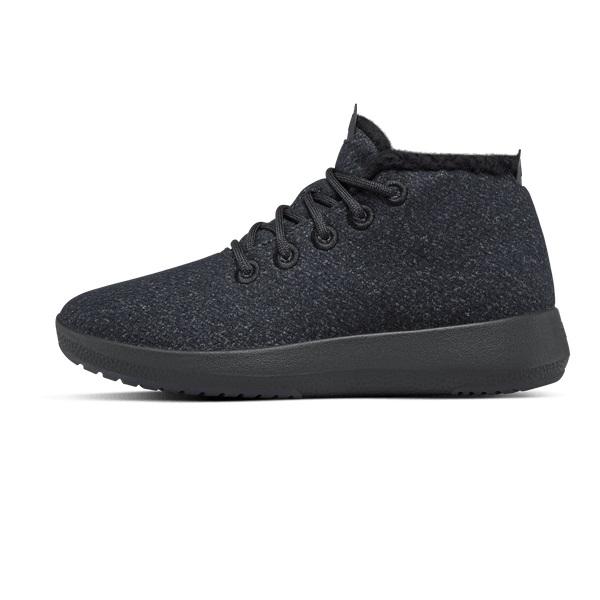 Black Allbirds Wool Runner-up Mizzle Fluffs Men's High Tops | AU1217EB