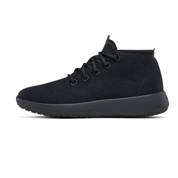 Black Allbirds Wool Runner-up Mizzles Men's Sneakers | AU1036WN