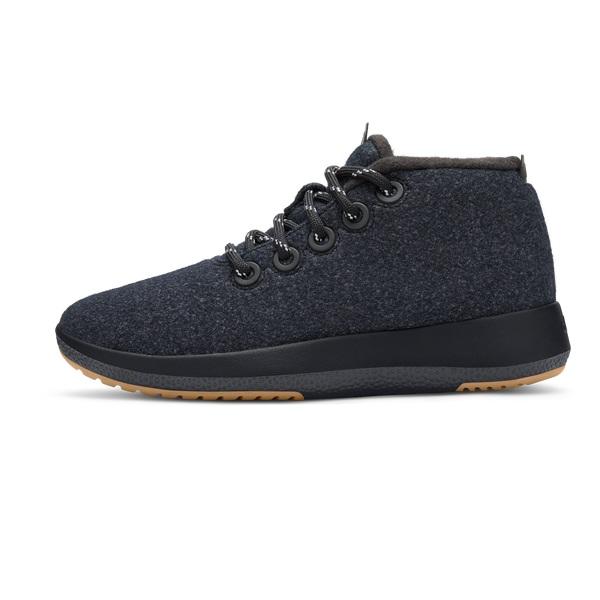 Black Allbirds Wool Runner-up Mizzles Men's High Tops | AU1229AU