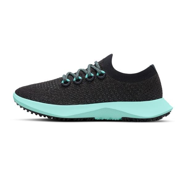 Black / Mint Allbirds Tree Dasher 2 Men's Running Shoes | AU1194MQ