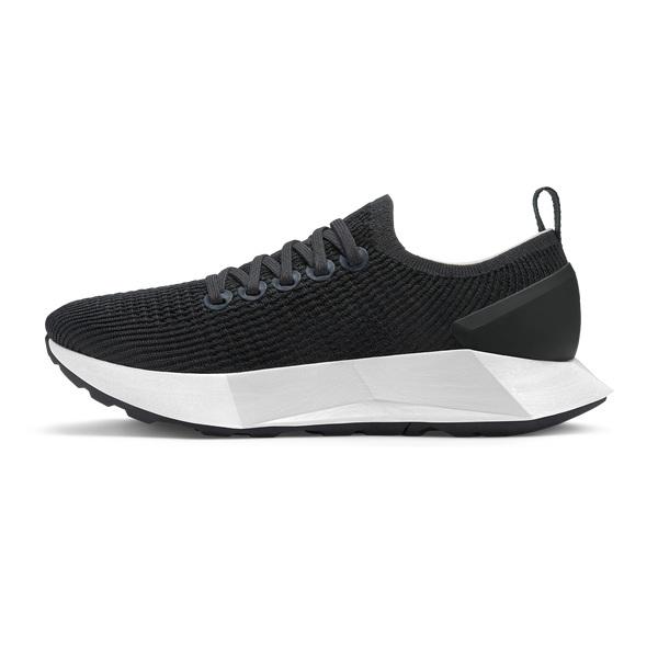 Black / White Allbirds Tree Flyers Men's Running Shoes | AU1185OK