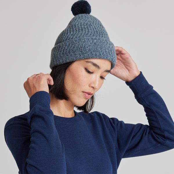 Blue Allbirds The Pom Beanie Women's Hats | AU1851LI