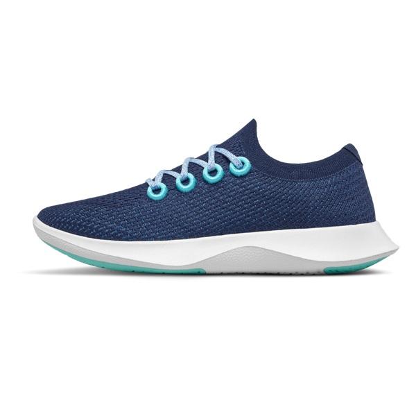 Blue / White Allbirds Tree Dasher 1 Men's Running Shoes | AU1165EB