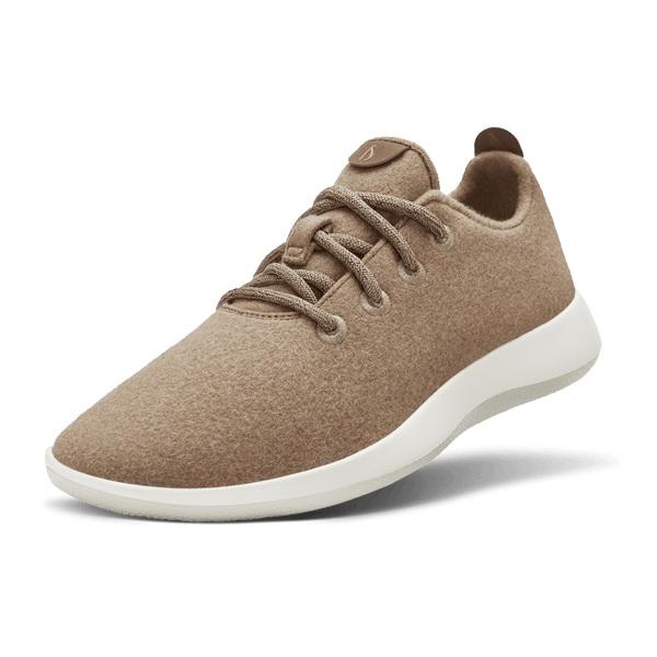 Brown / White Allbirds Wool Runner Men\'s Sneakers | AU1062WN