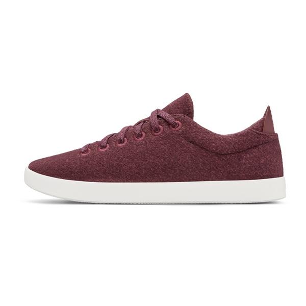 Burgundy Allbirds Wool Pipers Men's Sneakers | AU1028PJ