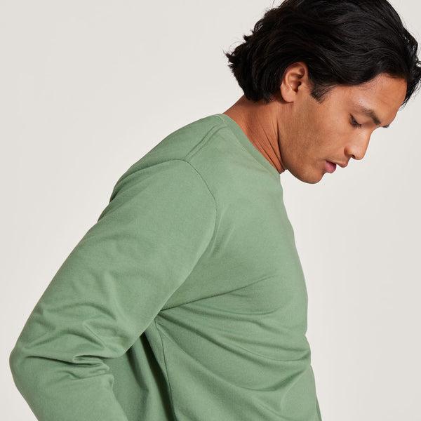 Green Allbirds Allgood Cotton Long Sleeve Men's T Shirts | AU1289OK