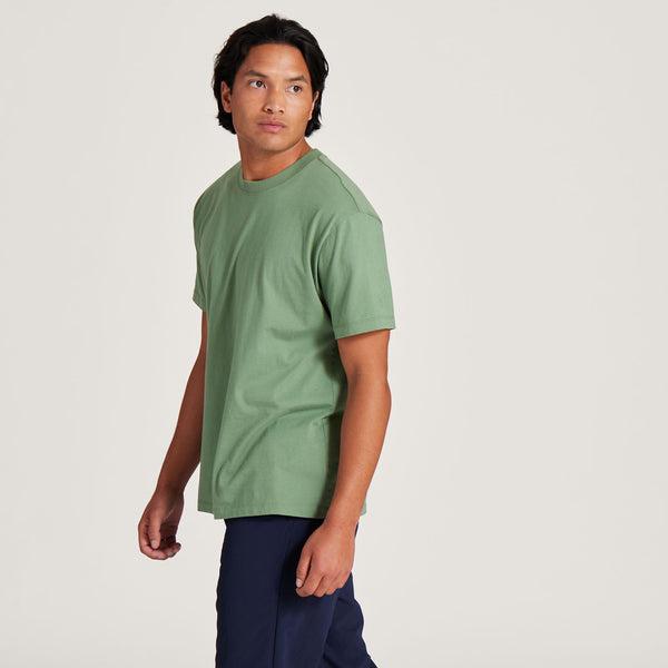 Green Allbirds Allgood Cotton Men's T Shirts | AU1296WN