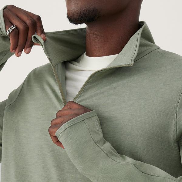 Green Allbirds Performance Quarter Zip Men's Hoodie | AU1325NW