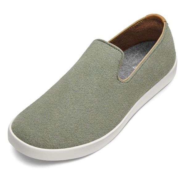 Green Allbirds Wool Loungers Men\'s Slip On Shoes | AU1096ZU