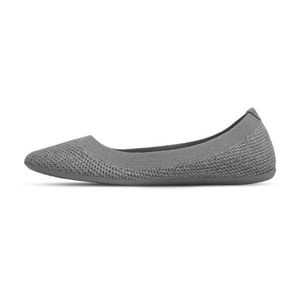 Grey Allbirds Tree Breezers Women's Flat Shoes | AU1675DF