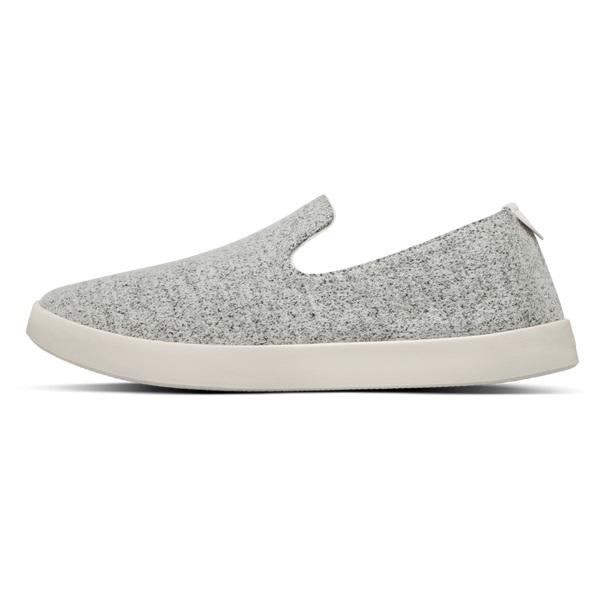 Grey / White Allbirds Wool Loungers Men's Slip On Shoes | AU1097LI