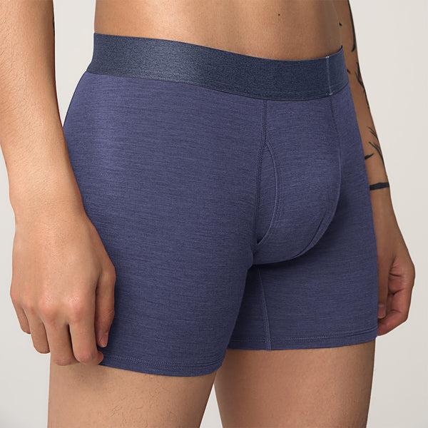 Navy Allbirds Trino® Boxer Brief Men's Underwear | AU1275VR