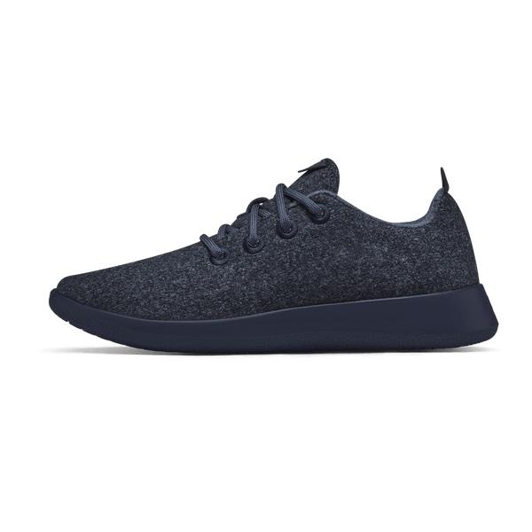 Navy Allbirds Wool Runner Men's Sneakers | AU1054PJ