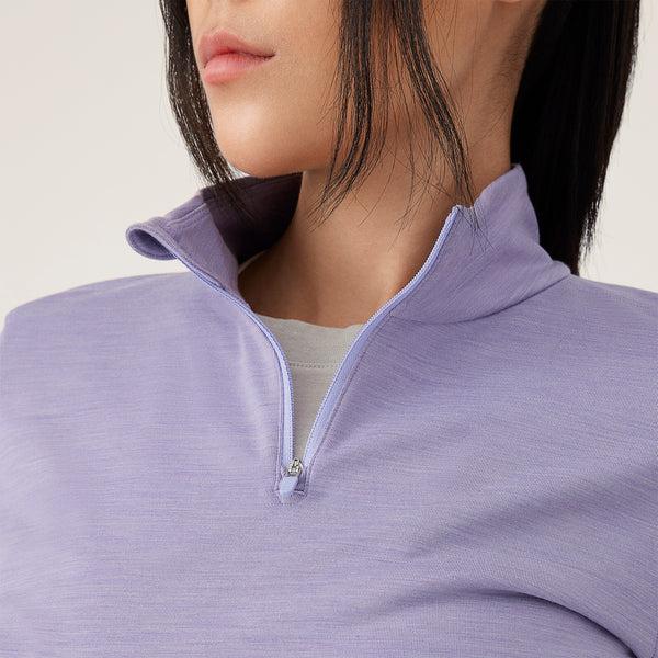 Purple Allbirds Performance Quarter Zip Women's Hoodie | AU1774KO